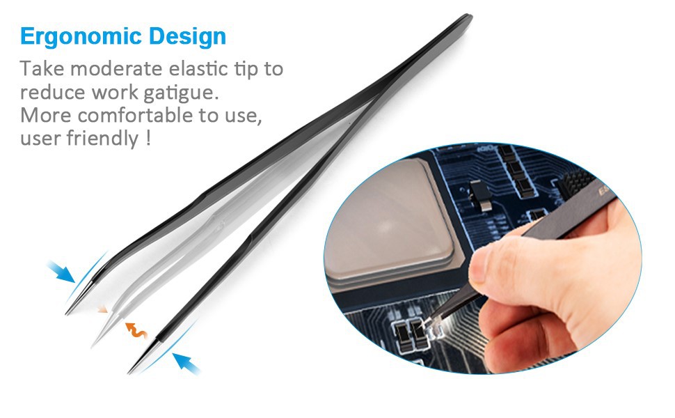 ESD-Safe Handling Tweezers Details ESD-Safe Handling Tweezers Details